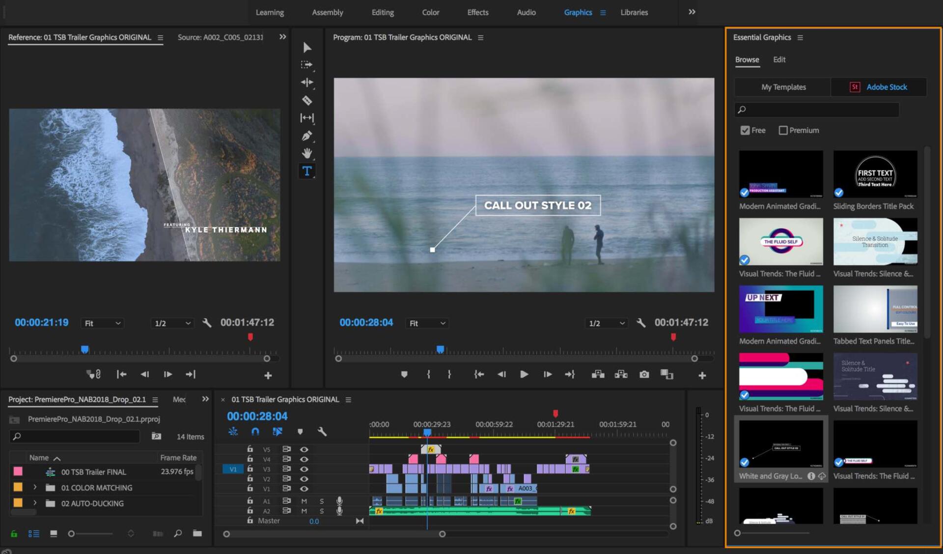 Post PremierePro adobe editing video production san francisco