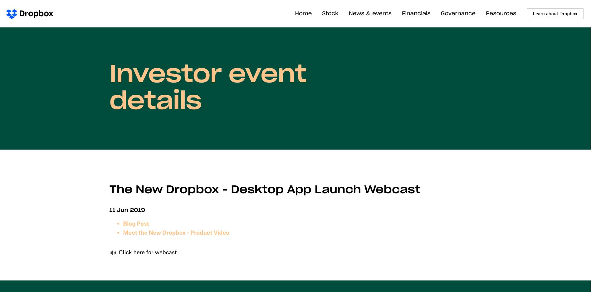 Dropbox Launch