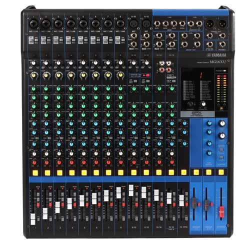 mics, speakers, sound gear mixer ql1 yamaha