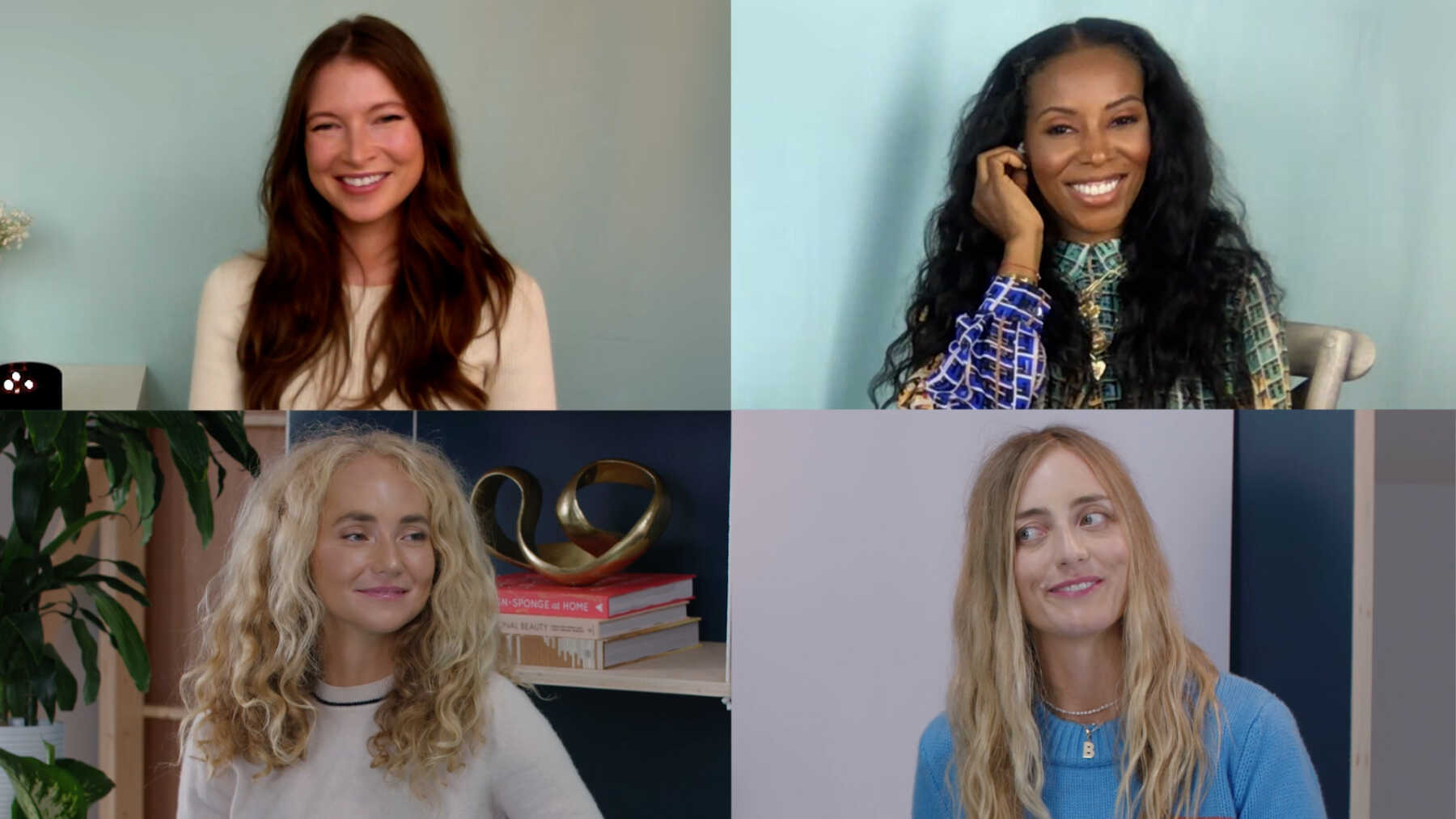 remote speakers Virtual conference women 4 box pip